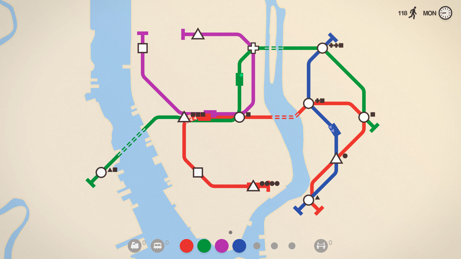 迷你地铁/迷你都市/模拟地铁/Mini Metro-1