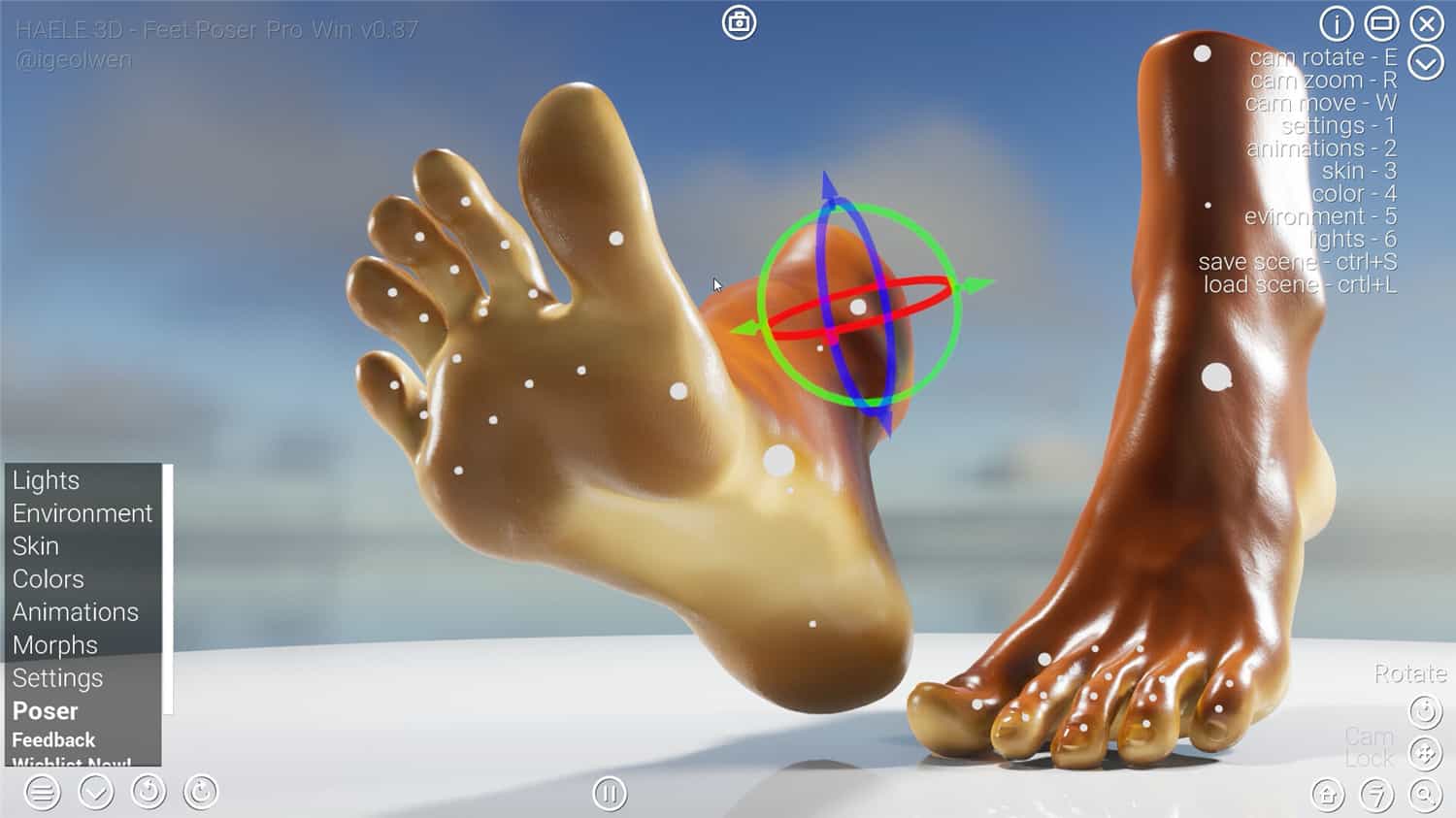 足部造型模拟器 - 专业版/HAELE 3D - Feet Poser Pro-1