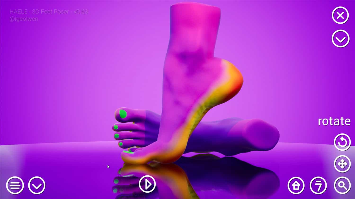 足部造型模拟器 - 专业版/HAELE 3D - Feet Poser Pro-3
