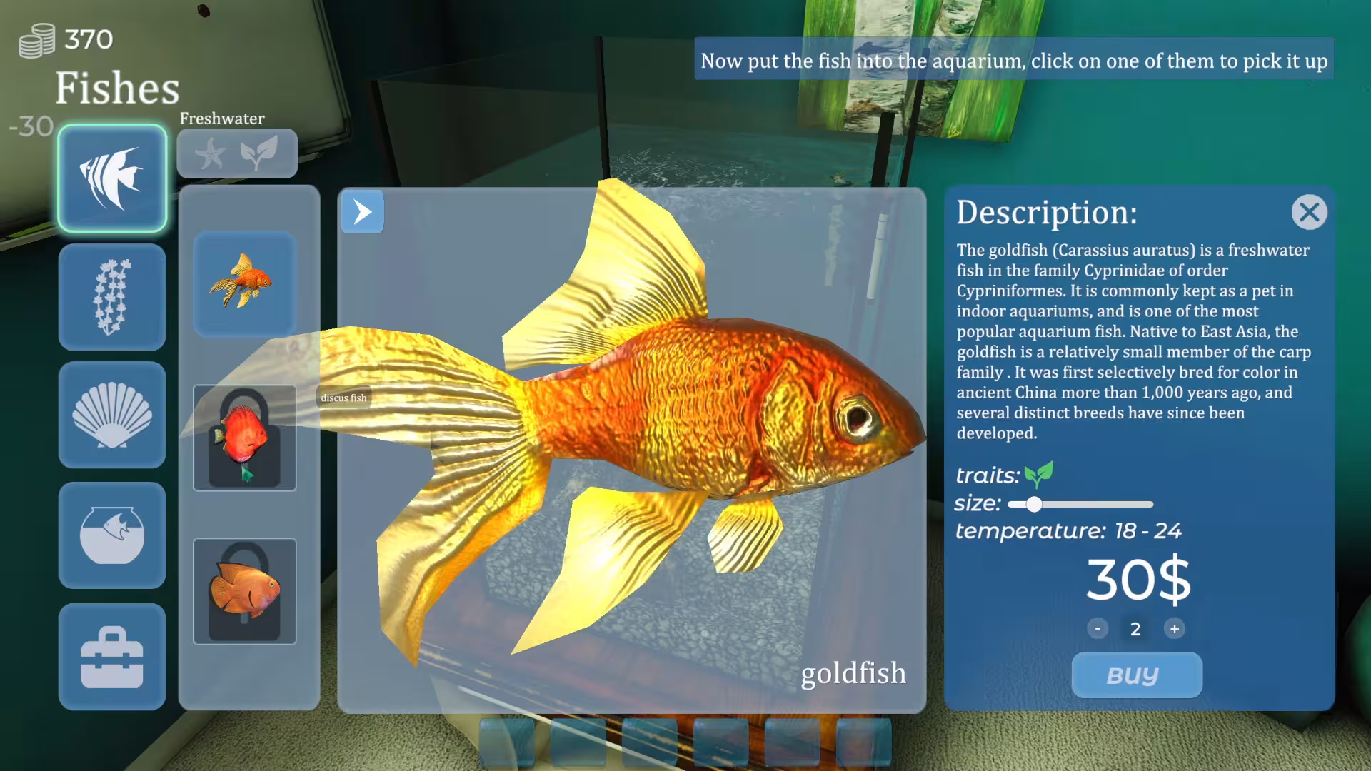 Aquarist - 建造水族馆，养鱼，发展你的事业！-4