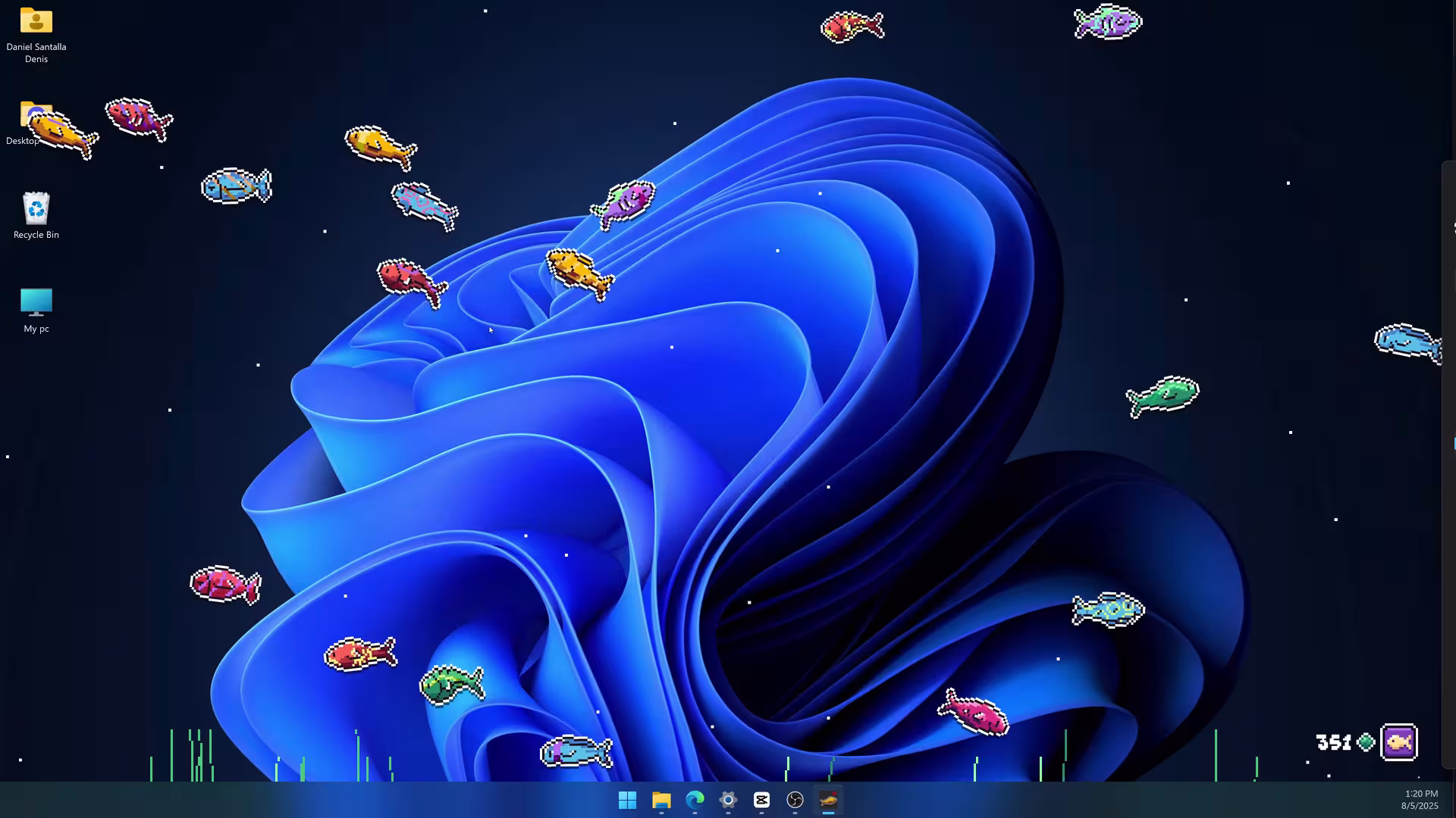 你搁这养鱼呢/Desktop Fishes