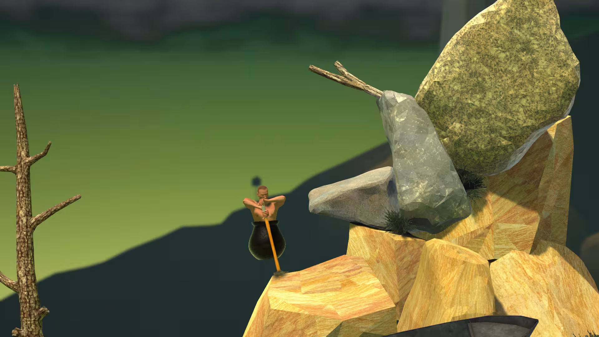 掘地求升/和班尼特福迪一起攻克难关/Getting Over It with Bennett Foddy-4 掘地求升/和班尼特福迪一起攻克难关/Getting Over It with Bennett Foddy-4
