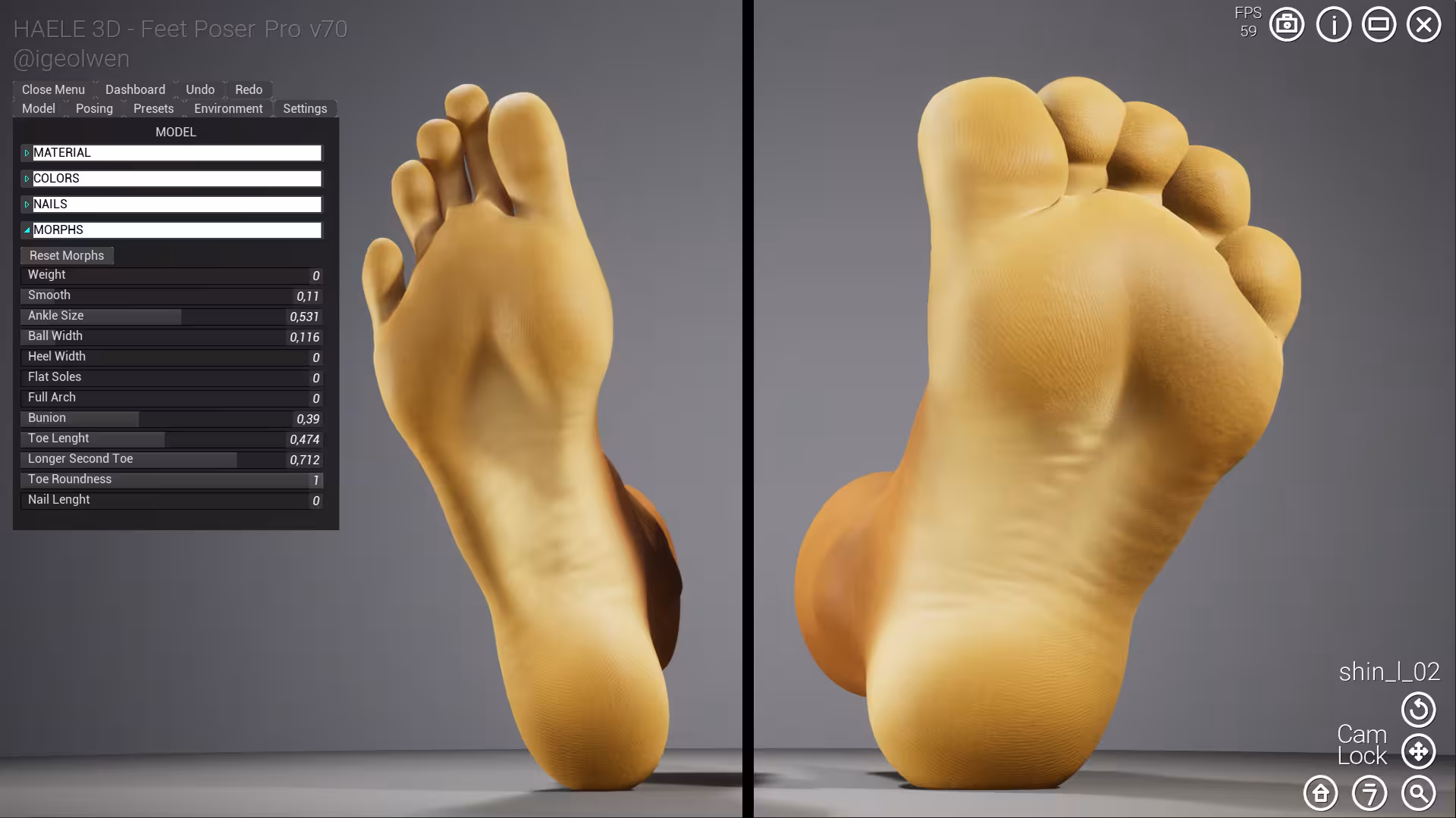 足部造型模拟器 - 专业版/HAELE 3D - Feet Poser Pro-3