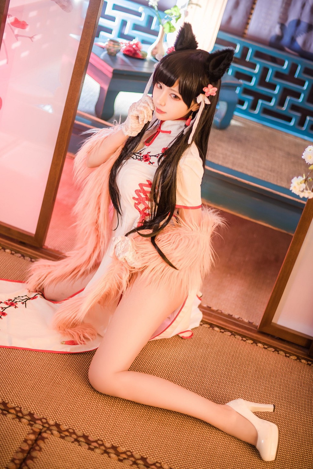 Shika小鹿鹿《爱宕旗袍》 [COSPLAY福利] 写真集[30P]（1/30）