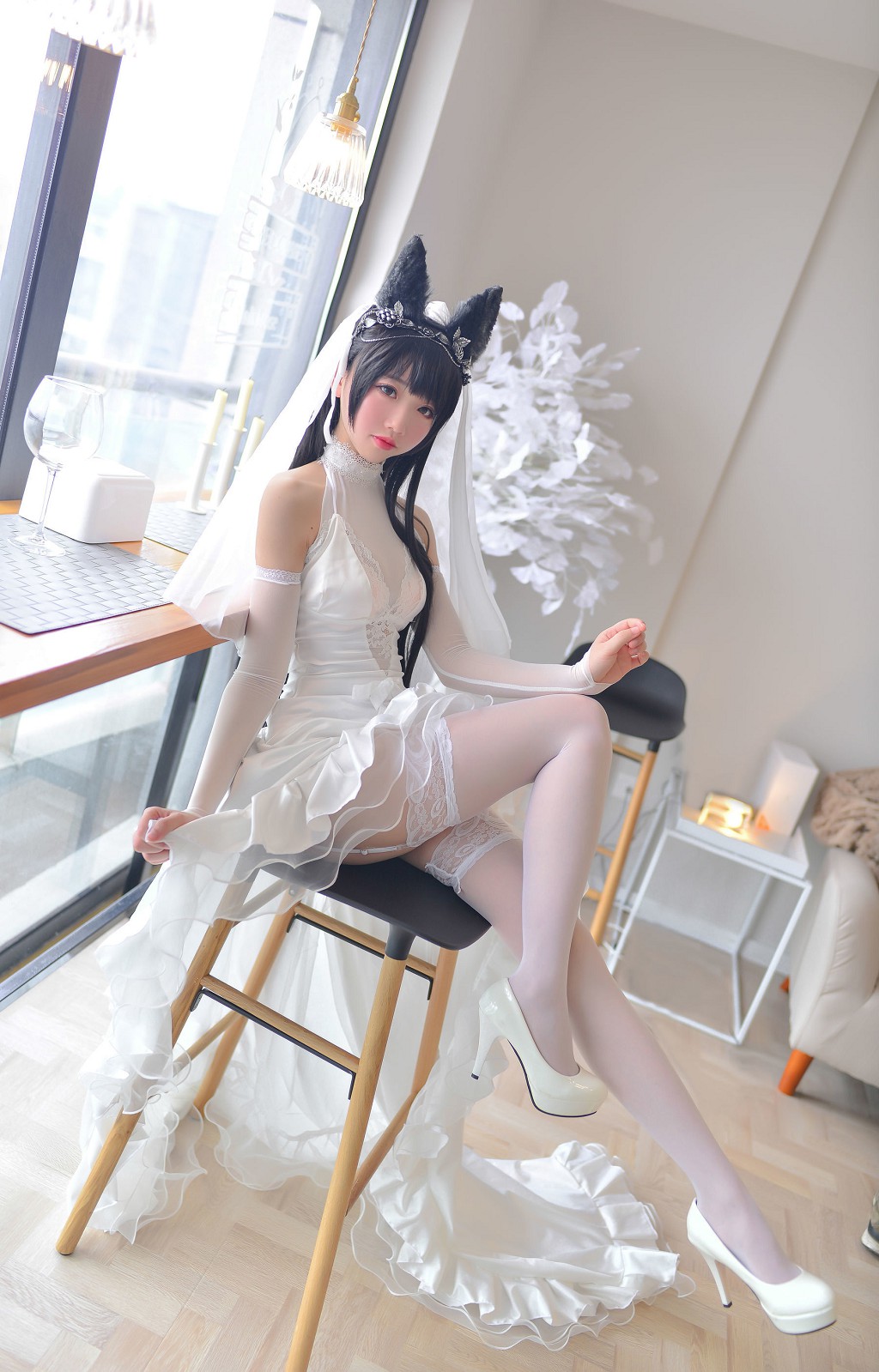 雪琪SAMA《爱宕婚纱》 [福利Cosplay] 写真集[38P]（1/38）