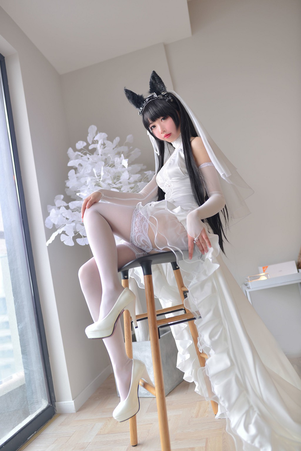 雪琪SAMA《爱宕婚纱》 [福利Cosplay] 写真集[38P]（4/38）