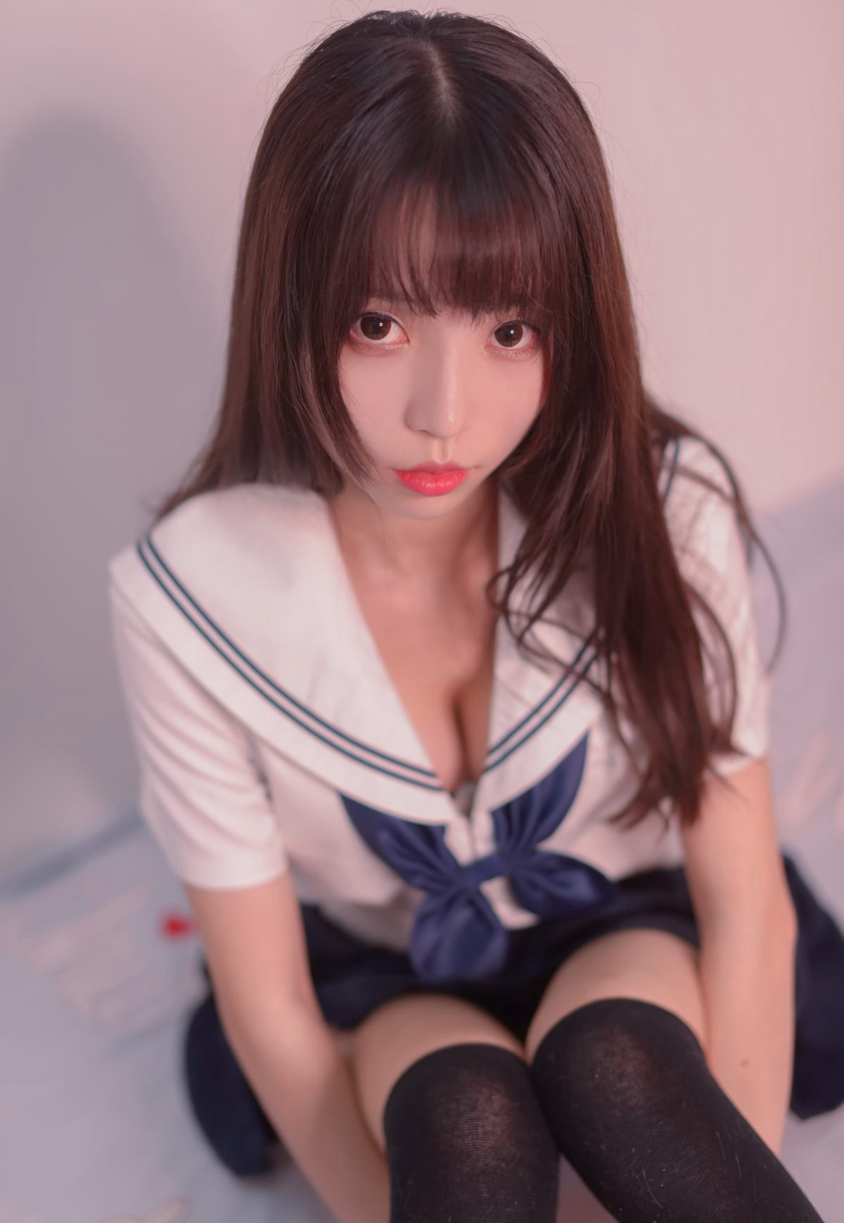 白易子教主JK制服诱惑性感黑丝诱惑cosplay污图（1/6）