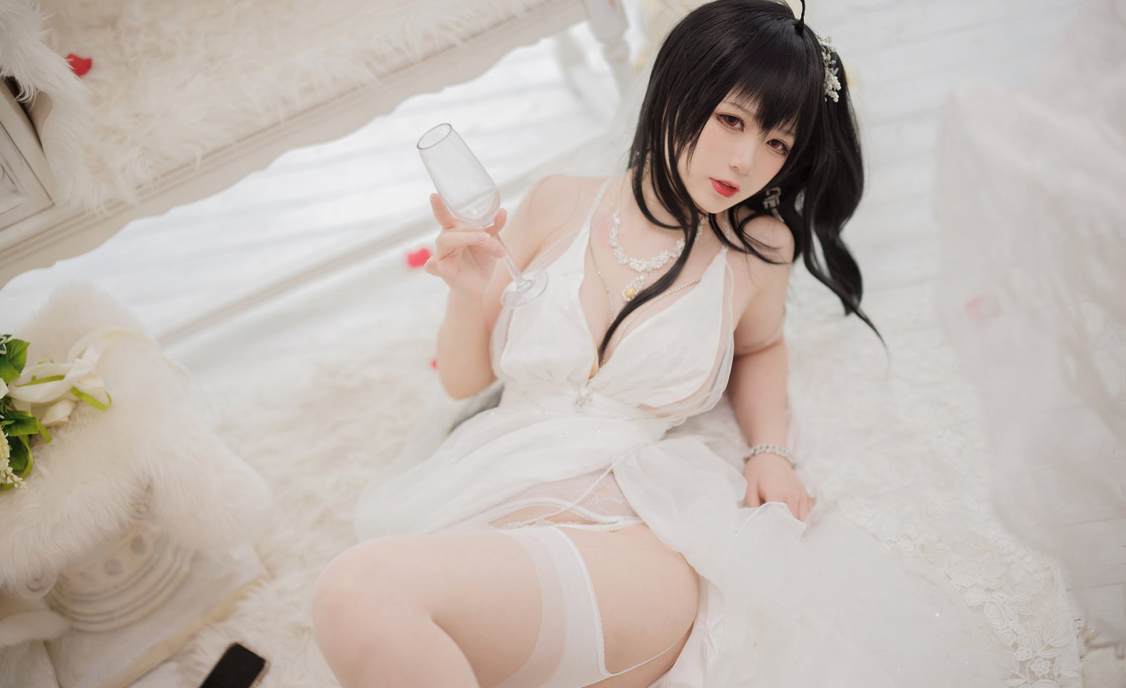 落樱酱白丝玉足丰满大胸高清cosplay嫩白美女大尺度（3/13）