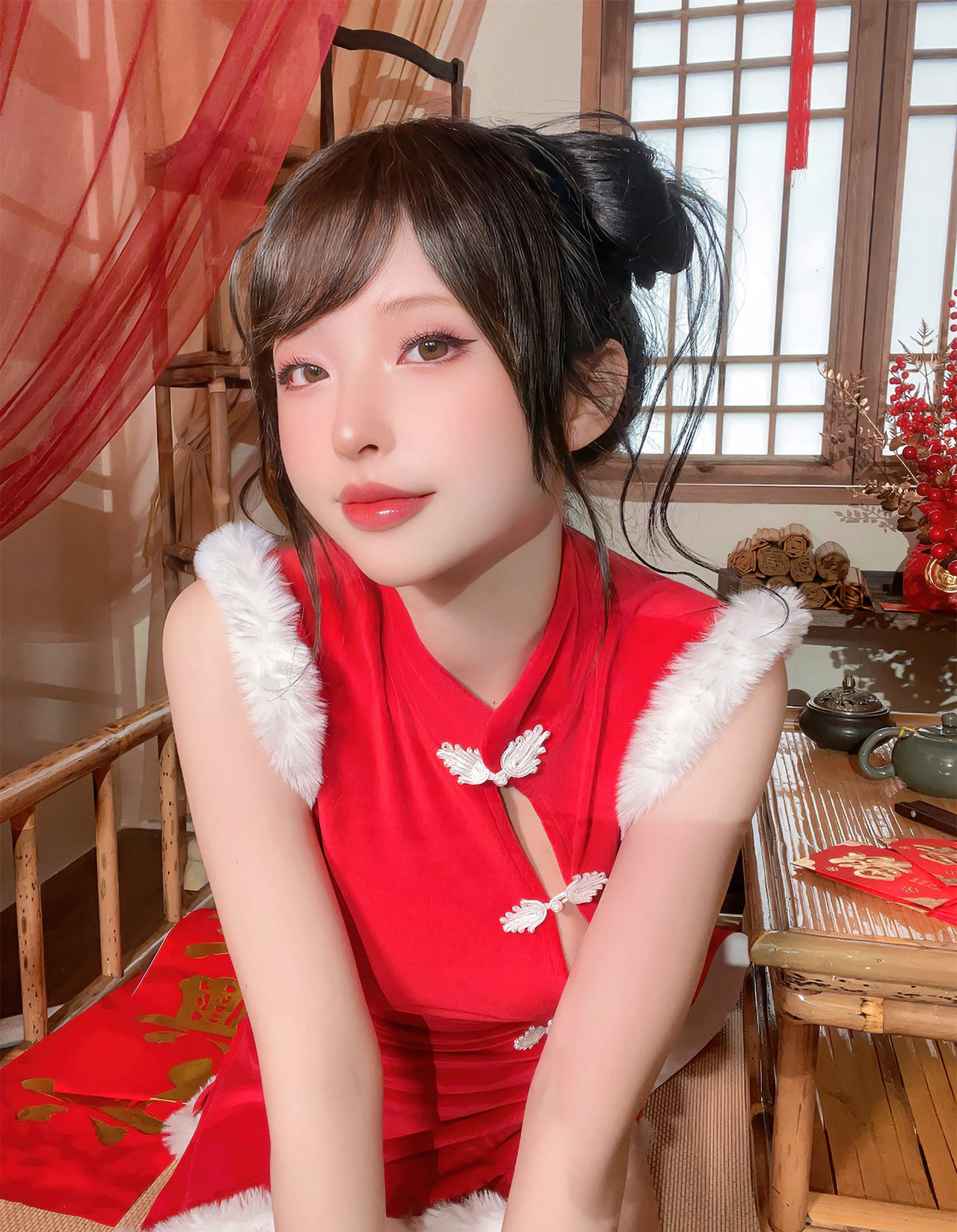 桜桃喵2032最新白丝丰满美臀丁字裤诱惑大胸cosplay（3/23）